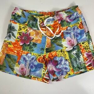 BodyGlove Girls Floral Shorts Trunks Surf Board Beach Drawstring Pockets XL